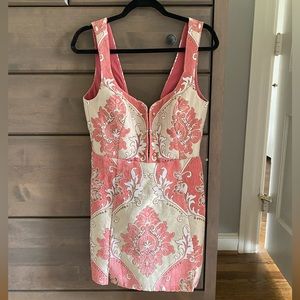 For love and lemons brocade sheath dress